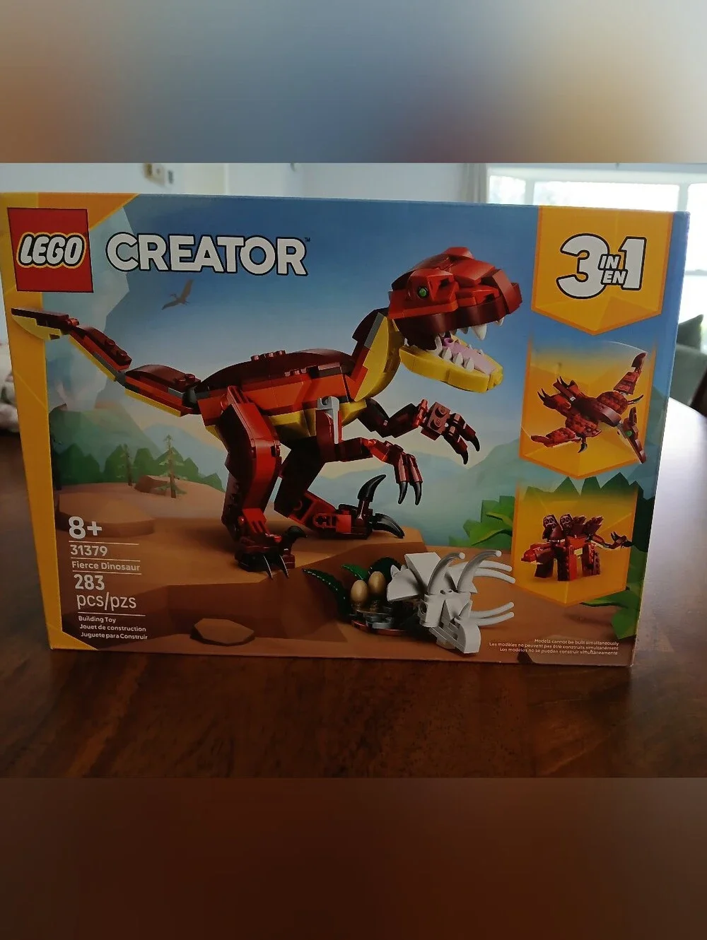 LEGO Creator Fierce Dinosaur Set - Red and Yellow NIB Ages 8+  283 Pieces